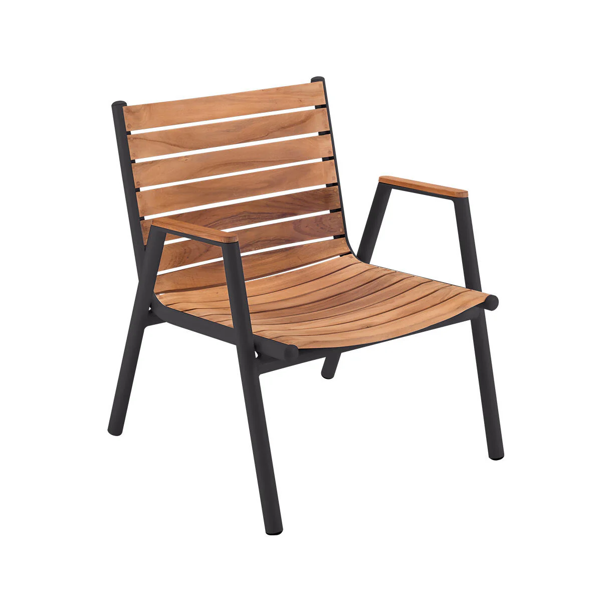 Pilotis Teak Low Armchair - Image 4