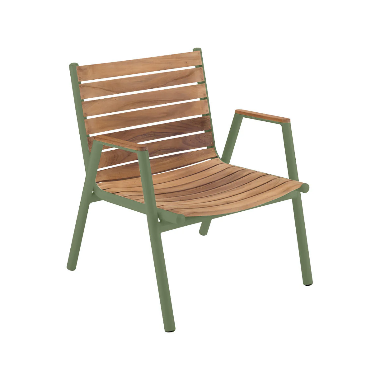 Pilotis Teak Low Armchair - Image 5