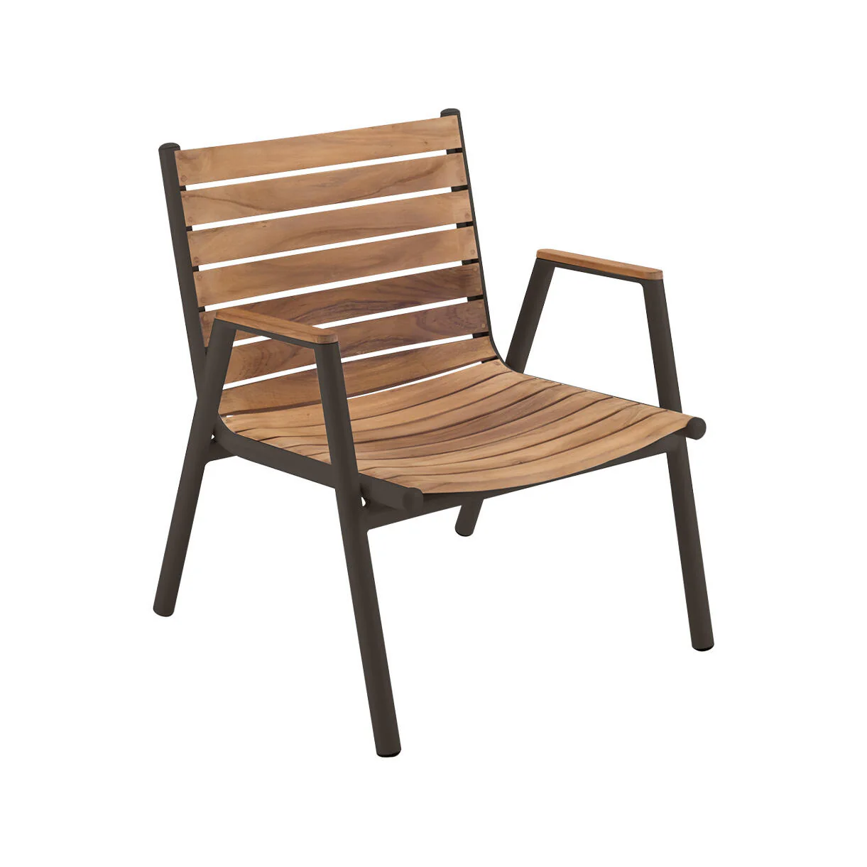 Pilotis Teak Low Armchair - Image 6