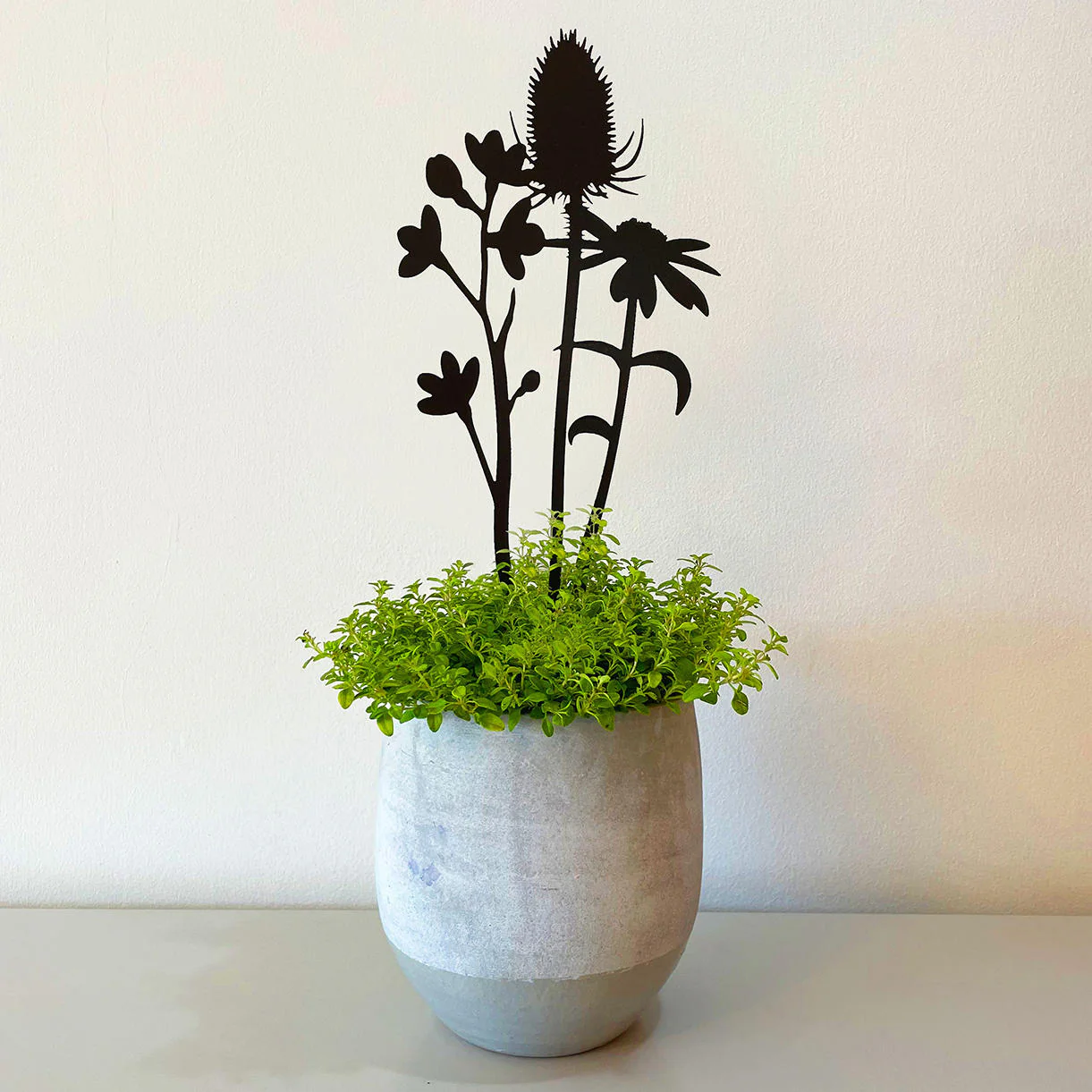 Plant Pot Stem Decoration - Wildflower cluster