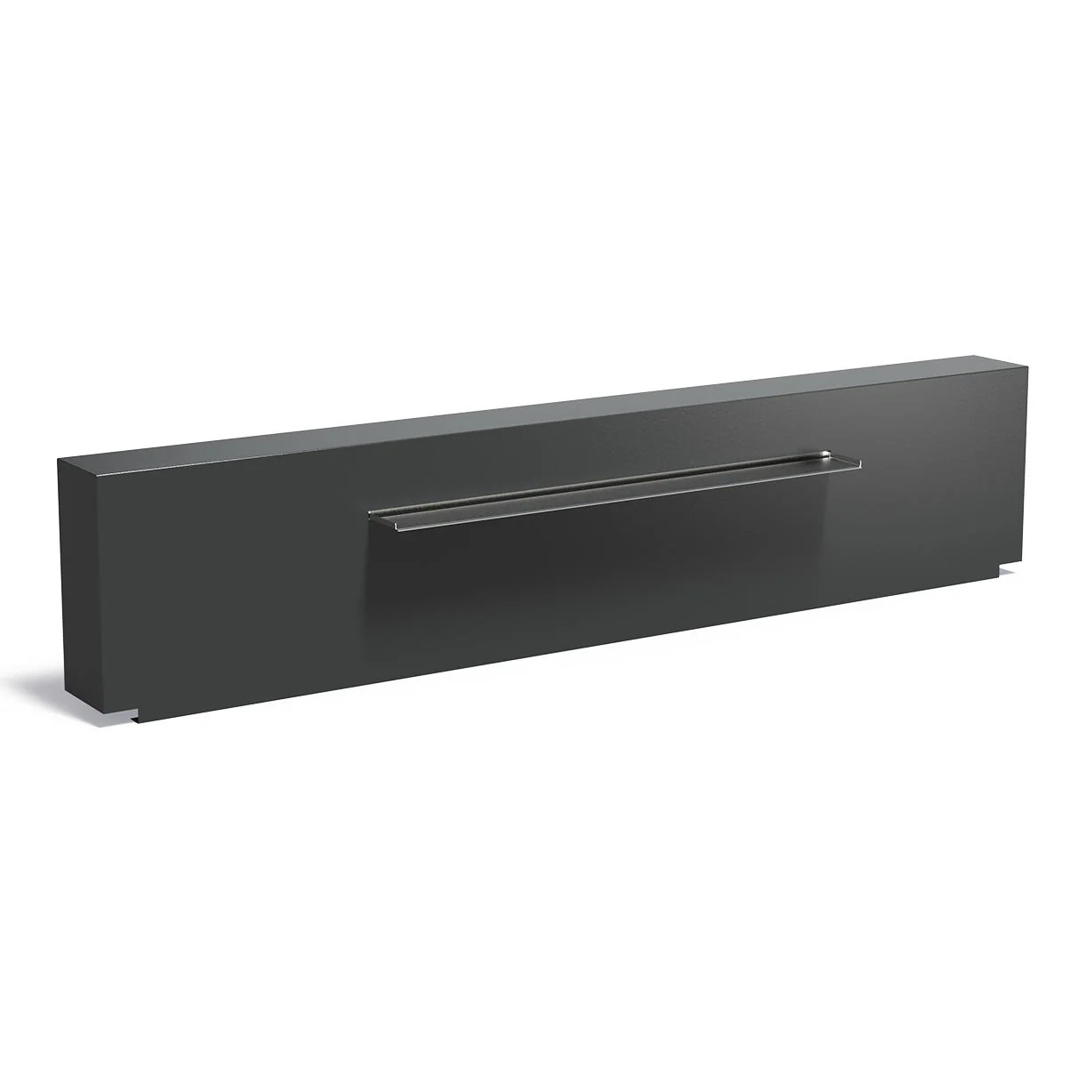 Pond Wall Fixed with Water Blade - Black Grey Aluminium - Image 7