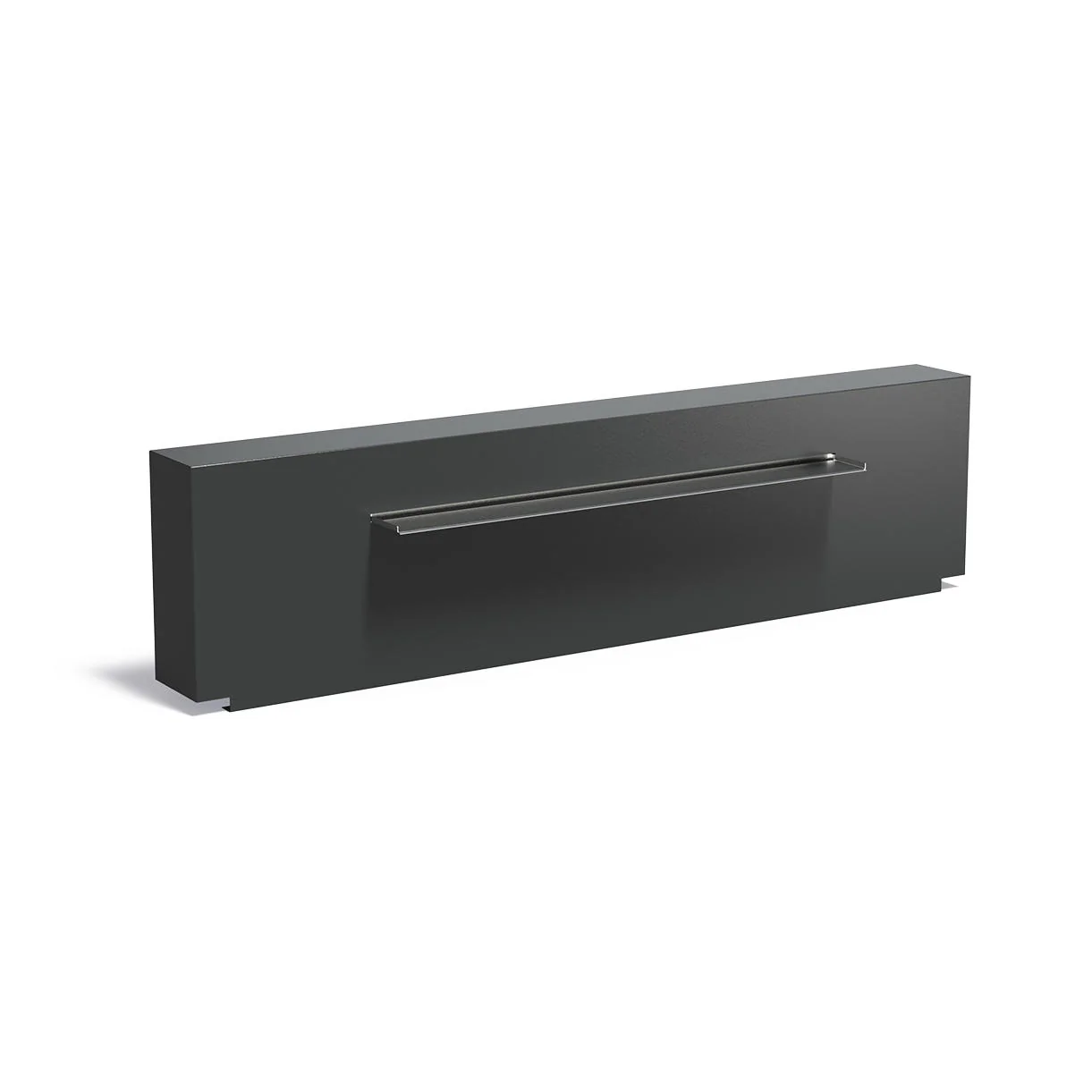 Pond Wall Fixed with Water Blade - Black Grey Aluminium - Image 9