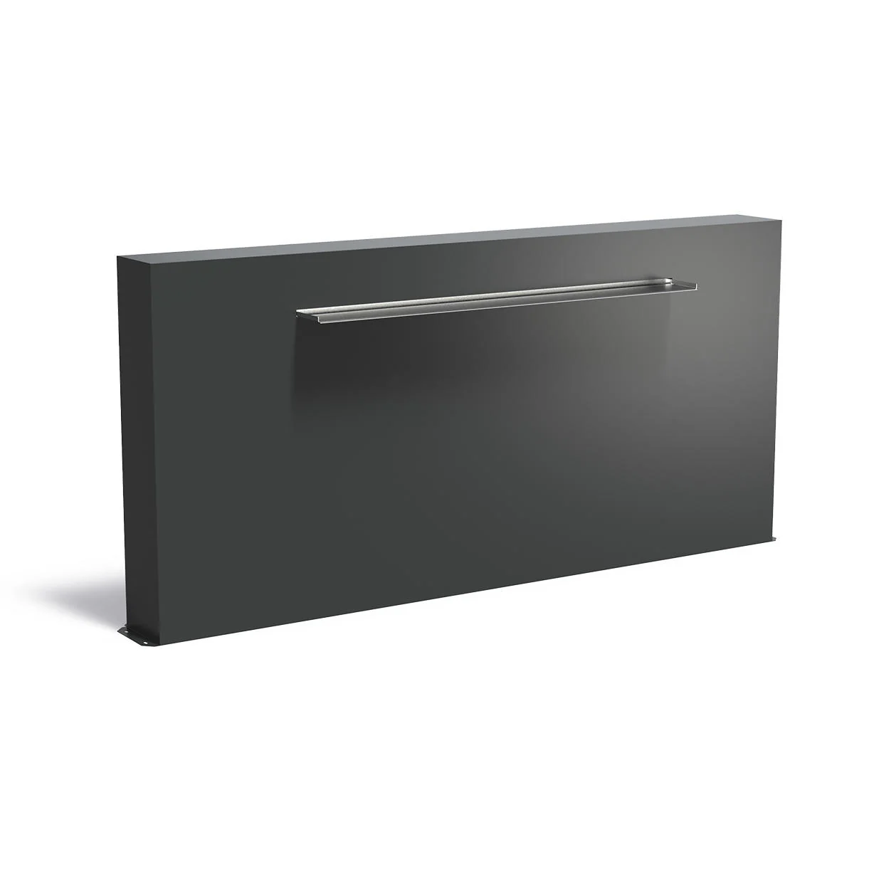 Pond Water Wall Free Standing with Water Blade - Black Grey Aluminium - Image 4