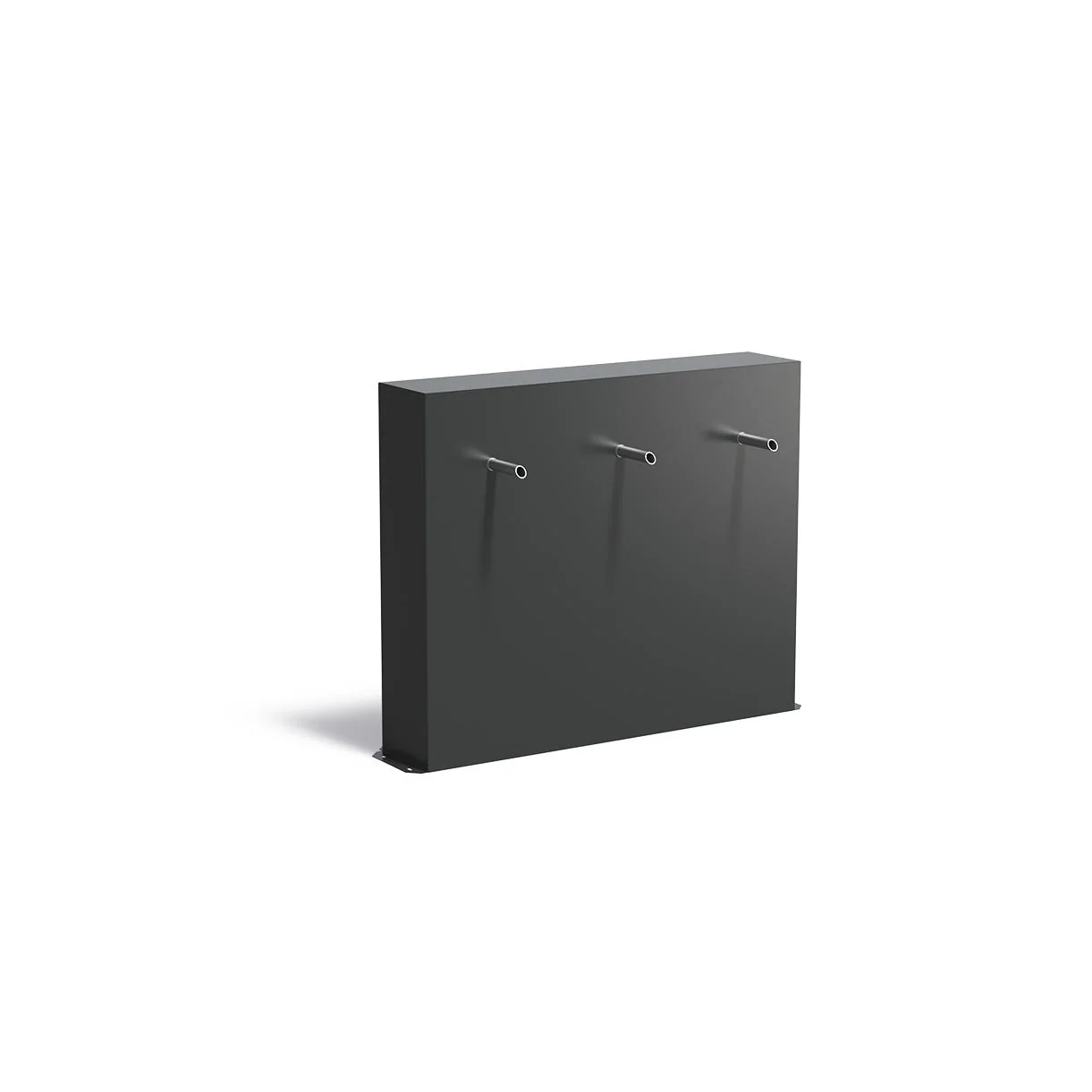 Pond Water Wall Free Standing with 3 Pipes - Black Grey Aluminium - Image 10