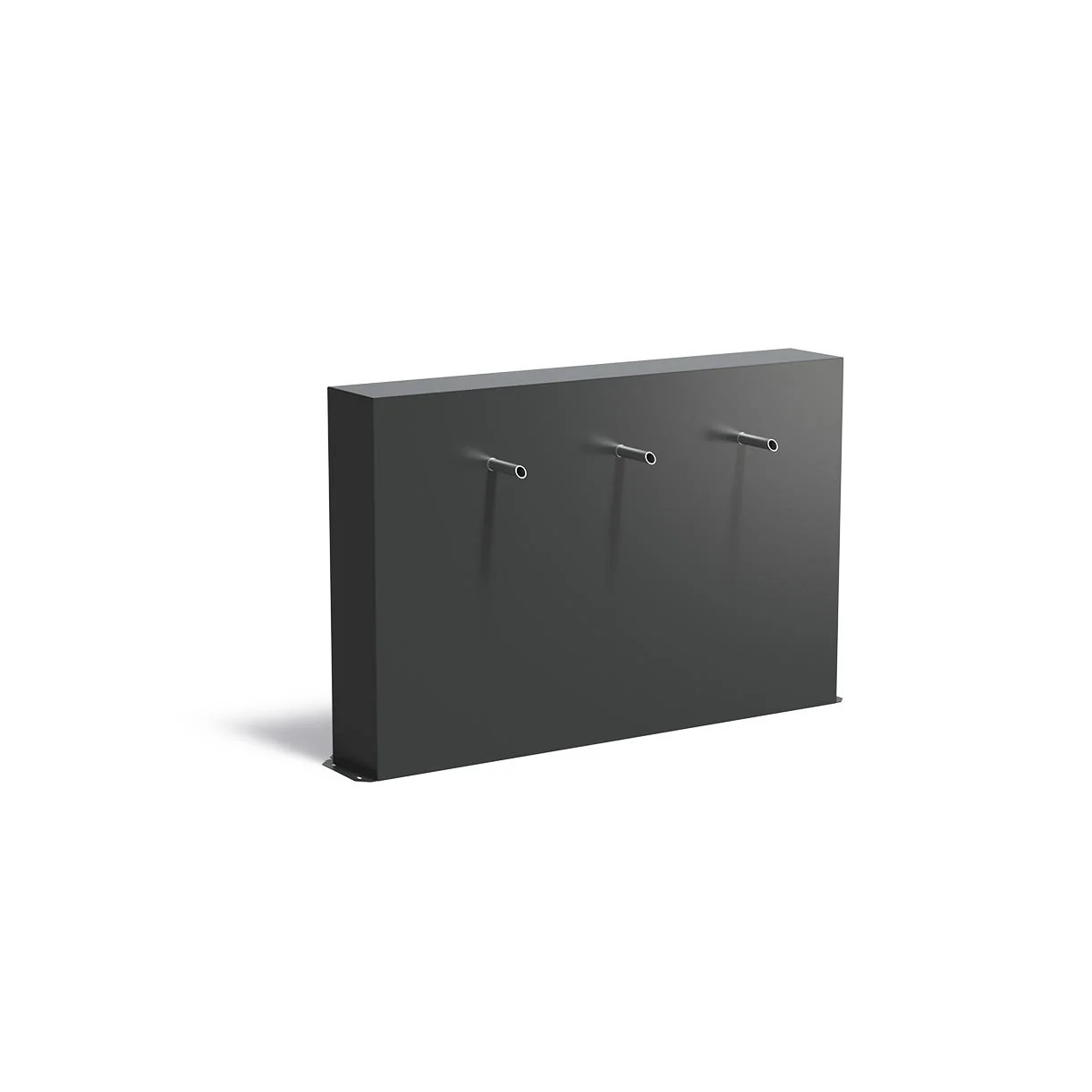 Pond Water Wall Free Standing with 3 Pipes - Black Grey Aluminium - Image 9