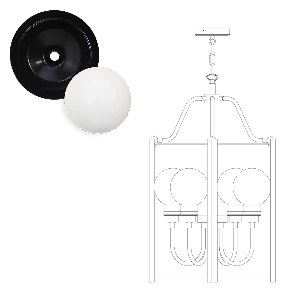 Portroe Outdoor Hanging Lantern - Image 14