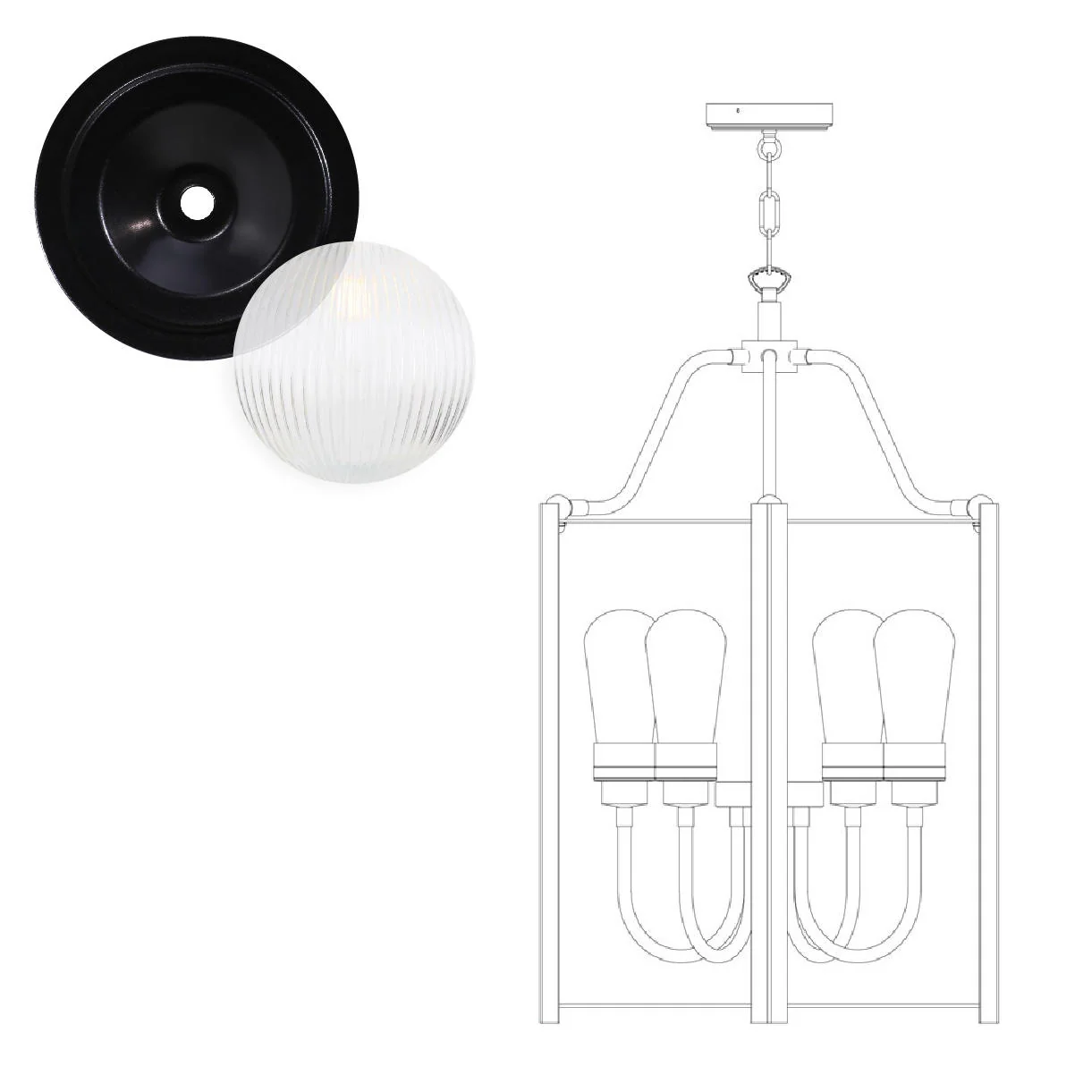 Portroe Outdoor Hanging Lantern - Image 8