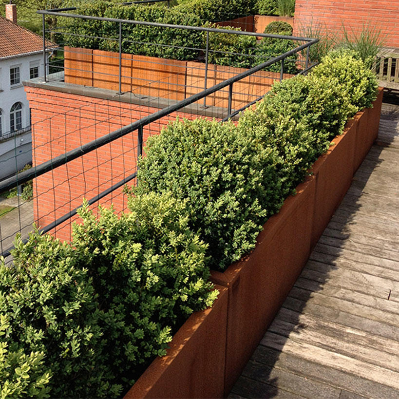Rectangular Corten Steel Planters