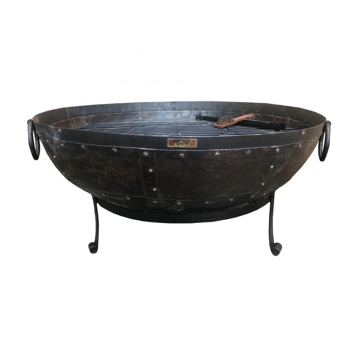 Recycled Kadai Firebowl Set with Gothic Stand - Image 6