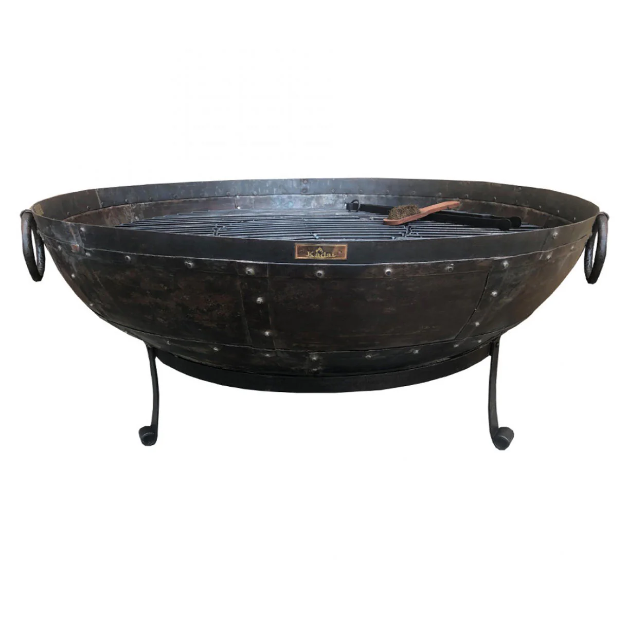 Recycled Kadai Firebowl Set with Gothic Stand - Image 7