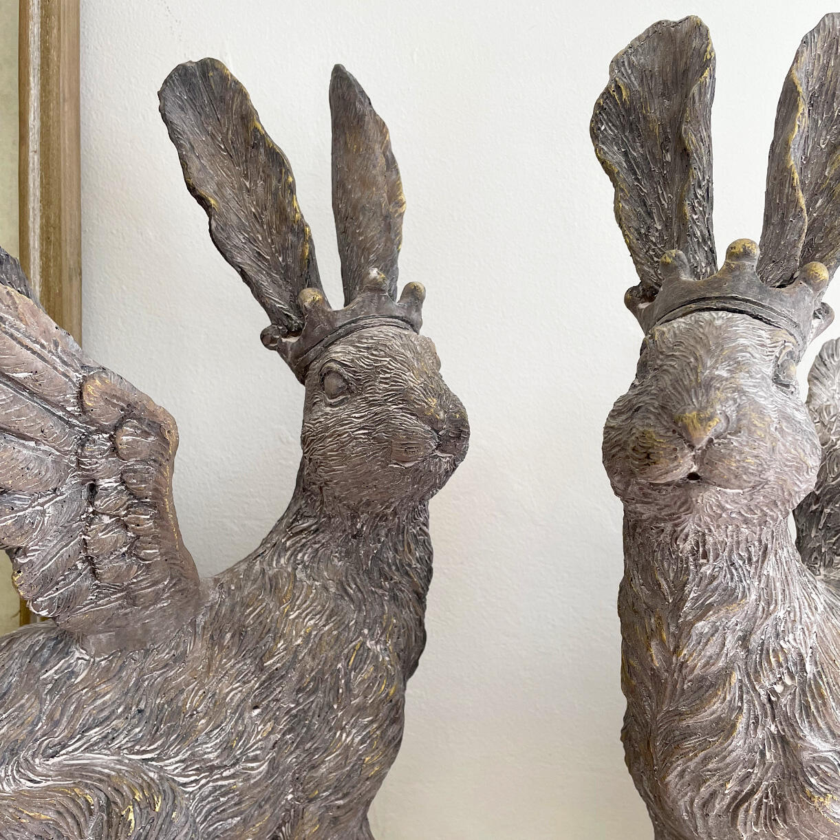 Regal Pair of Flying Hares - Image 2