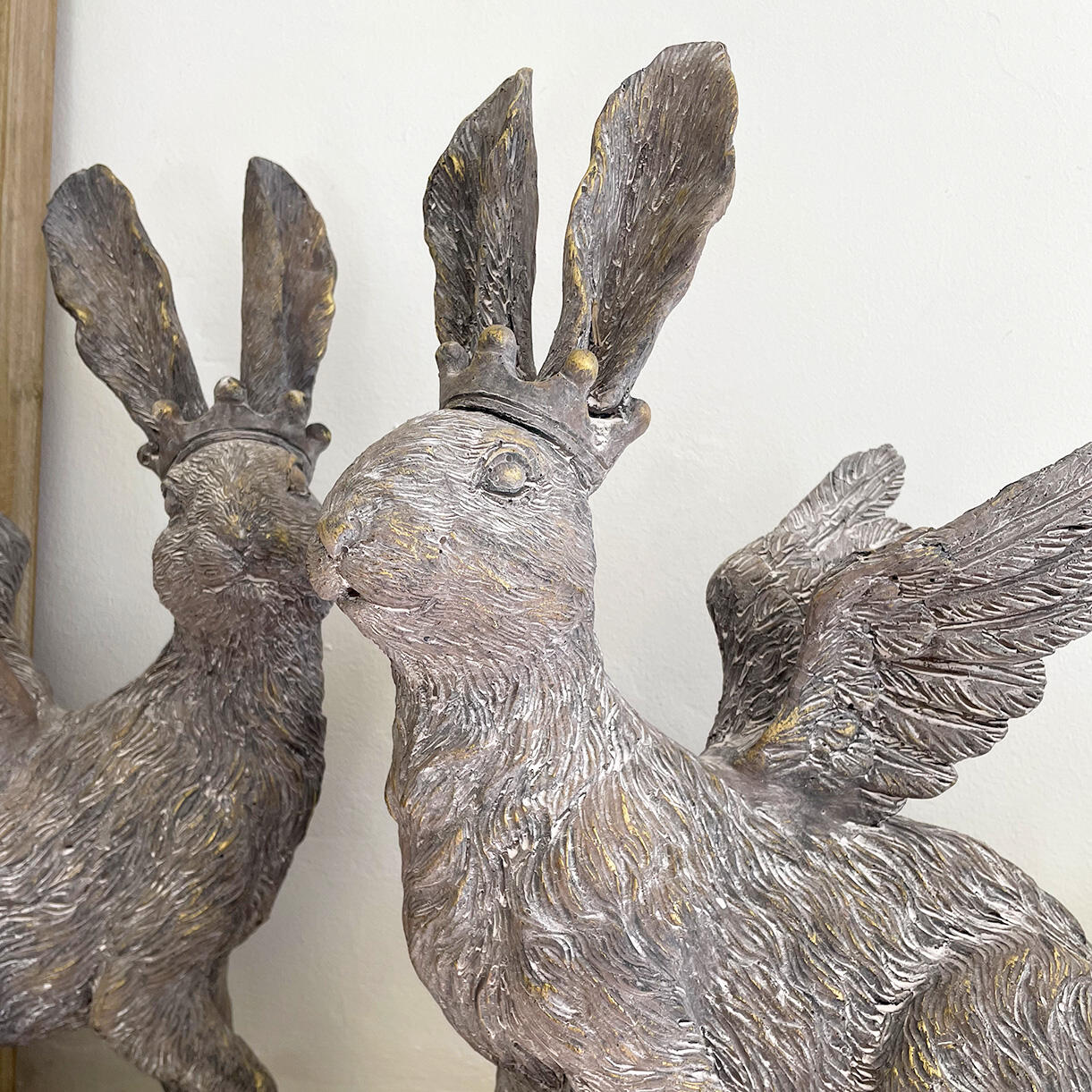 Regal Pair of Flying Hares - Image 3