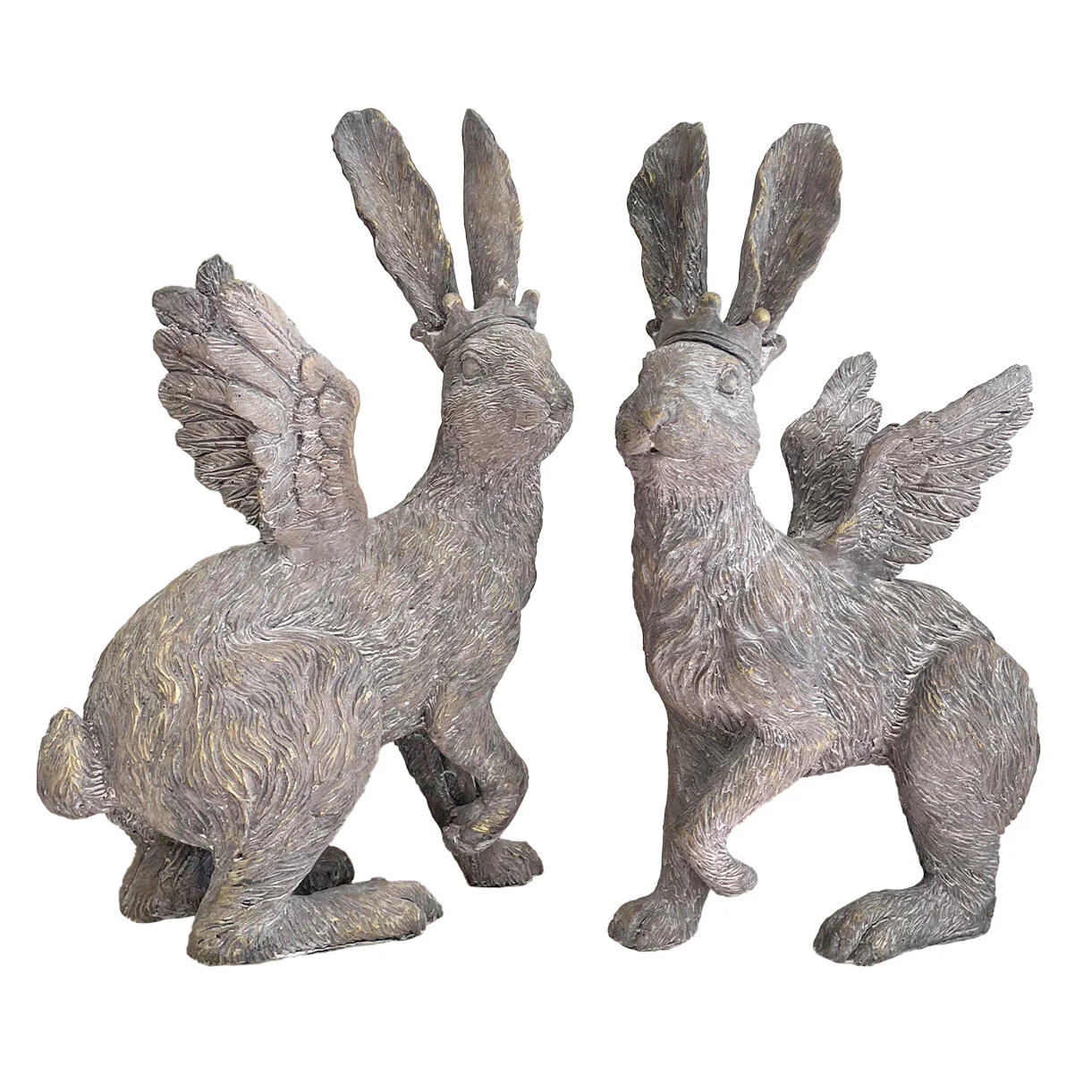 Regal Pair of Flying Hares - Image 4