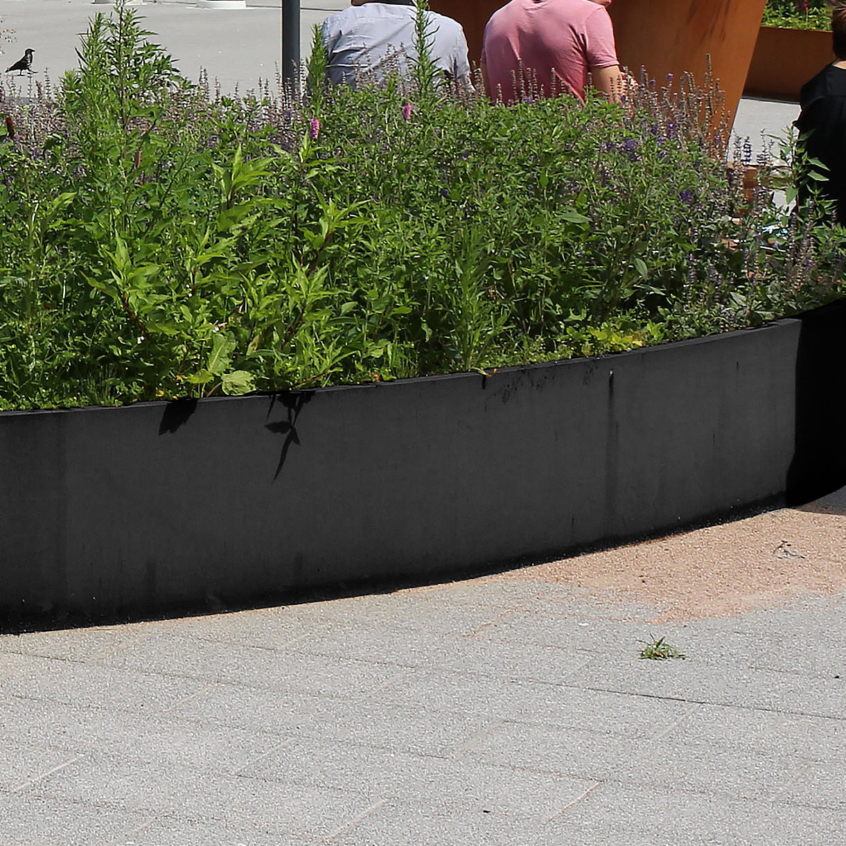 Retaining Walls Aluminium - Outside Curve