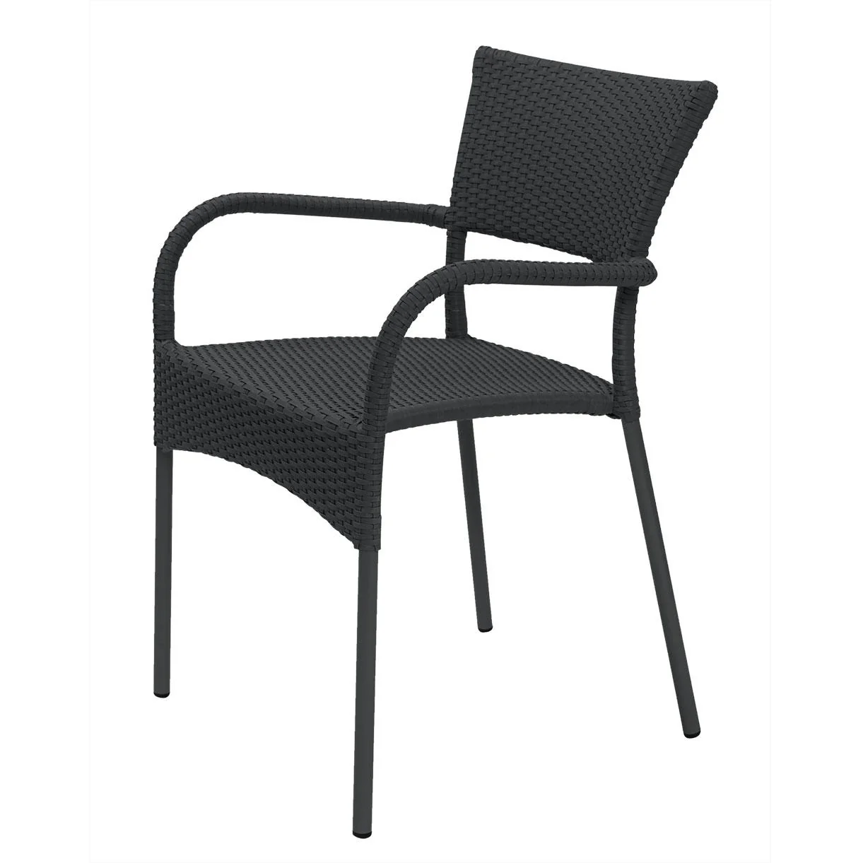 Rollo Stacking Outdoor Dining Chairs with Arms - Image 4