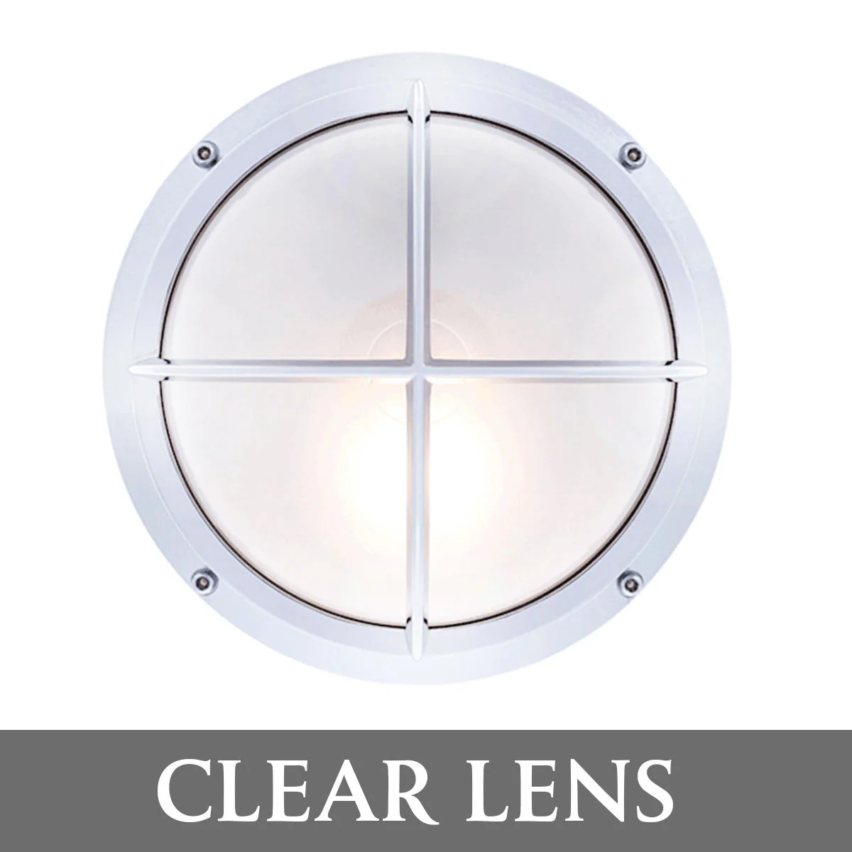 Round Bulkhead Light with Cross Grille - Image 7