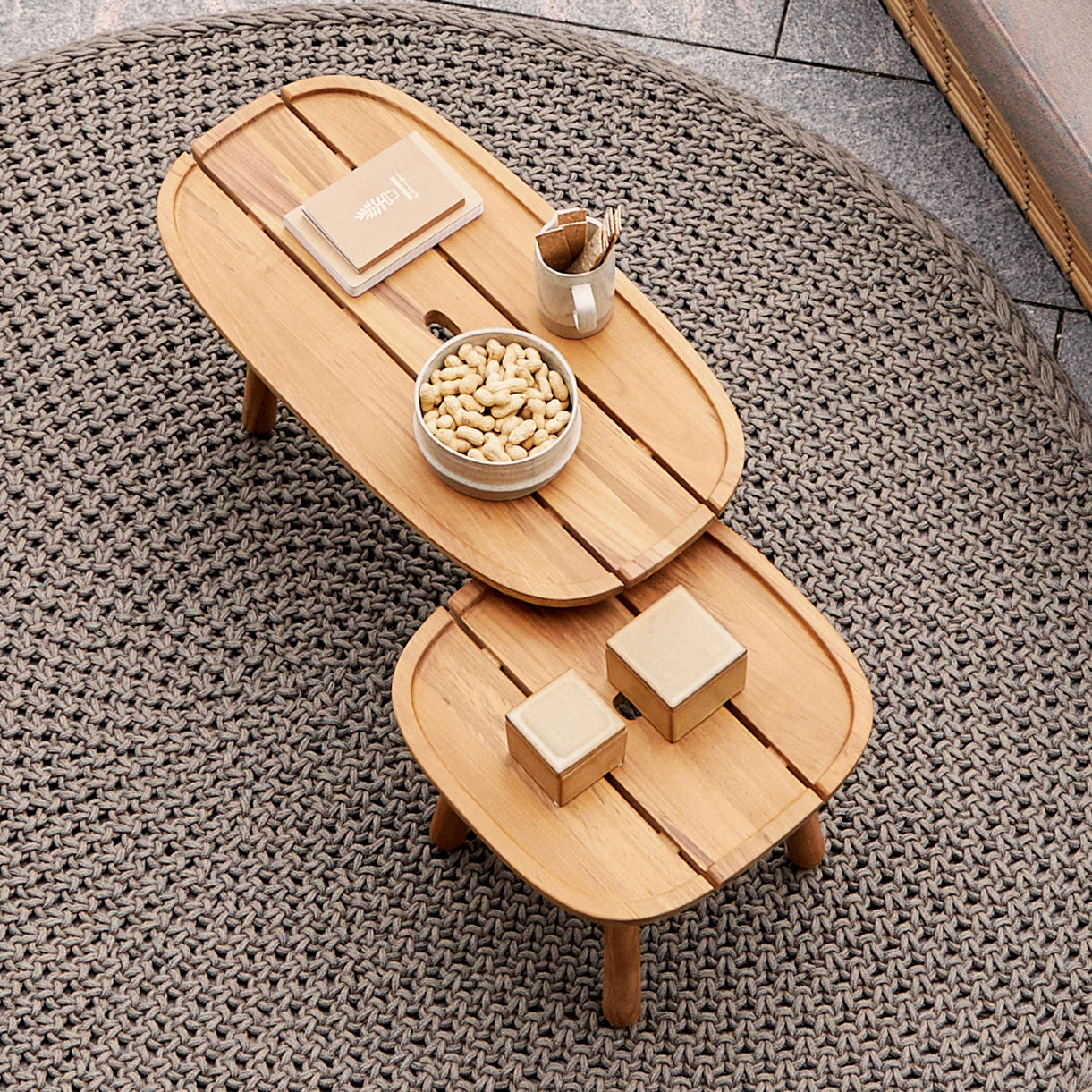Royal Rectangular Teak Coffee Table - Image 3