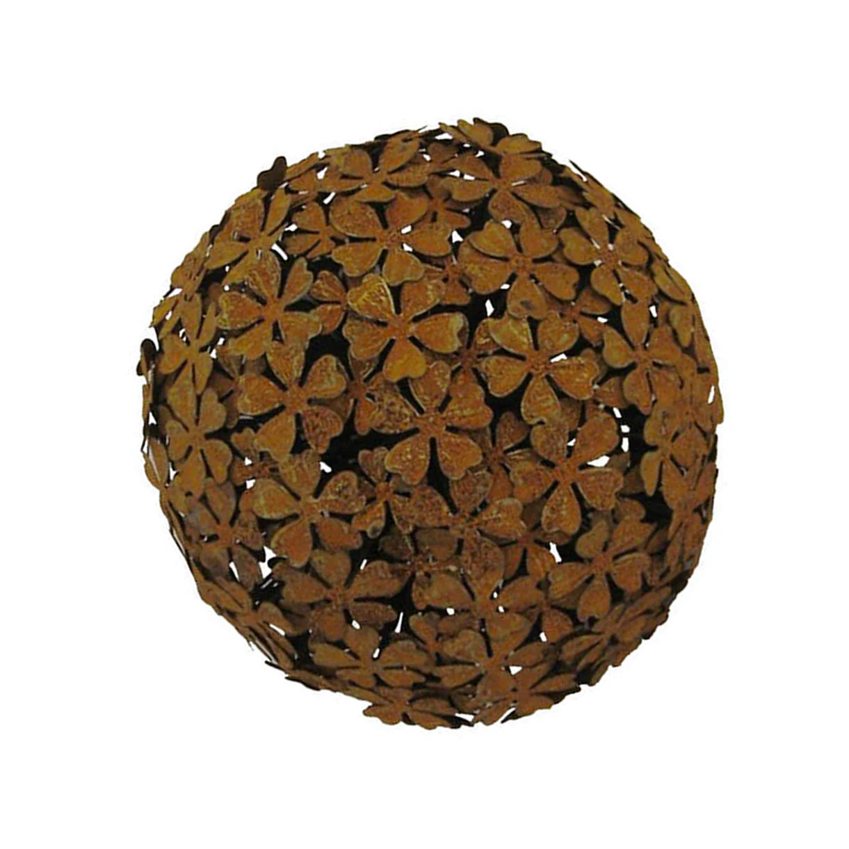 Rusted Hydrangea Flower Head Ball - Image 2