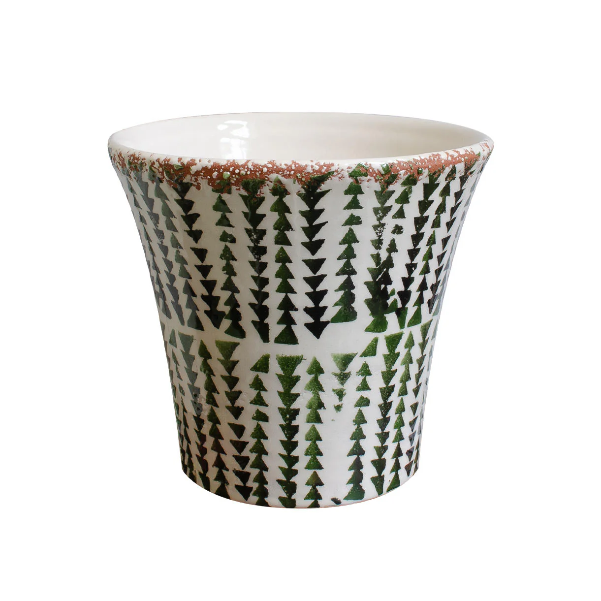 Rustic Green Conical Plant Pot - Image 3