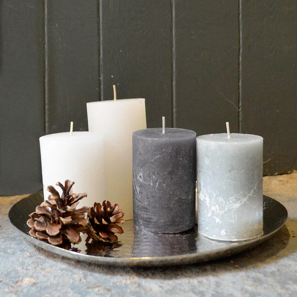 Rustic Pillar Candles