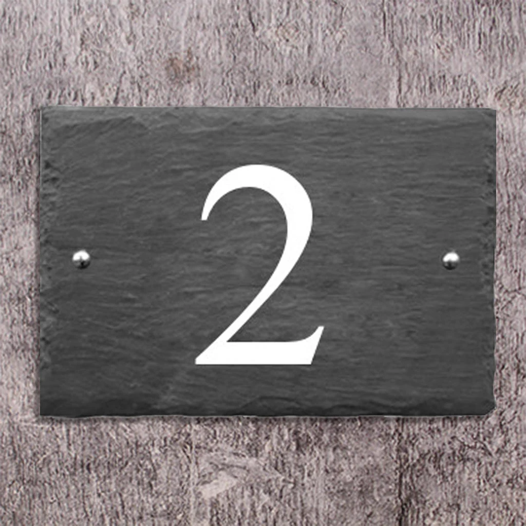 Rustic Slate House Numbers - Image 4