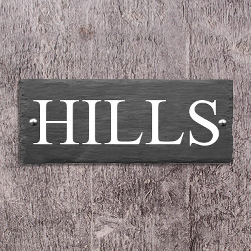 Rustic Slate One Line House Signs - Image 5