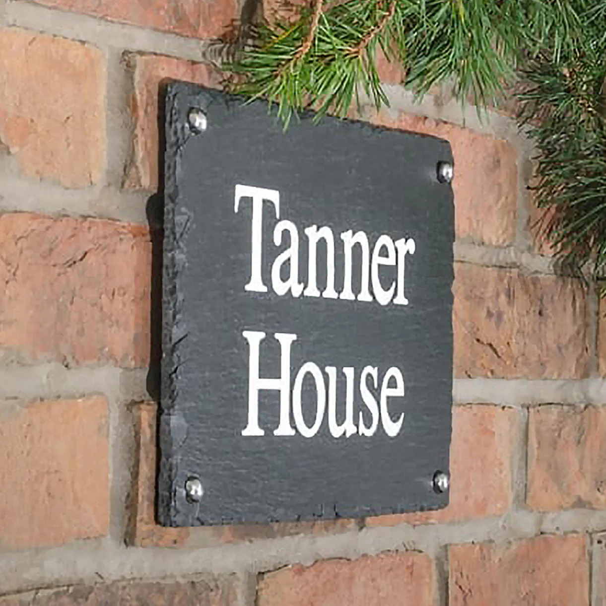 Rustic Slate Two Line House Signs - Image 3