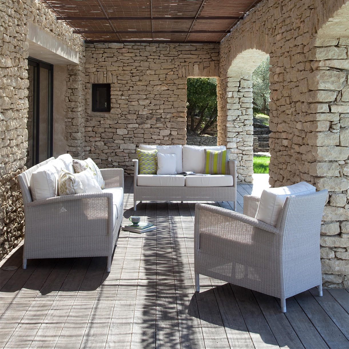 Safi Outdoor Lounge 2 Seater Sofa - Image 2