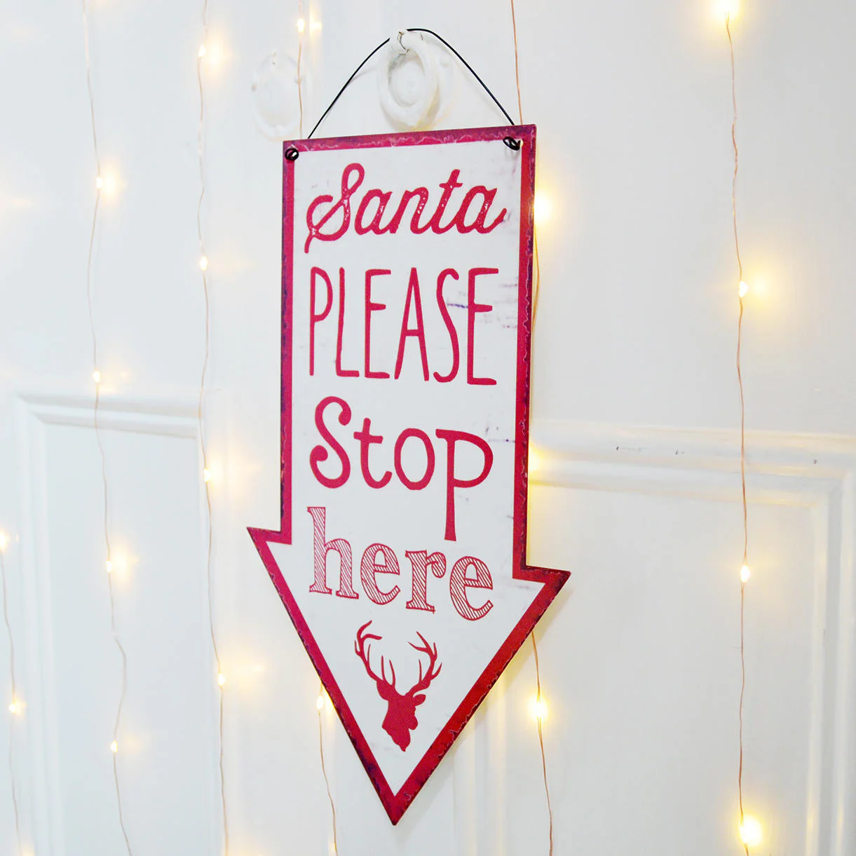 Vintage Style Santa Stop Signs - Image 2
