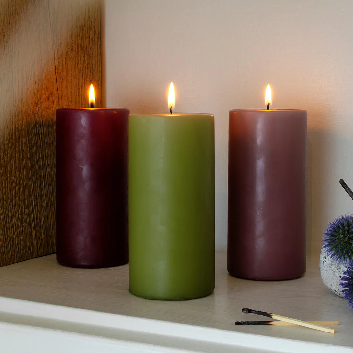 Scandinavian Pillar Candles