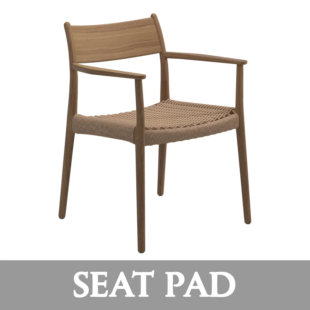 Seat Pad Cushion for Lima Dining Chair with Arms