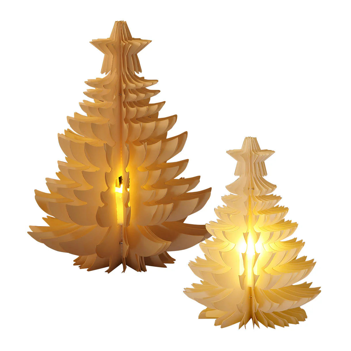 Christmas LED Table Tree Decoration - Set of 2 - Image 3