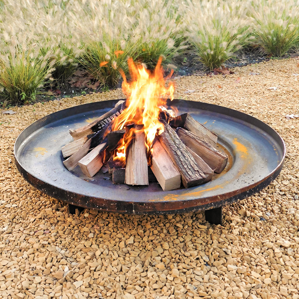 Shallow Fire Bowls in Corten Steel