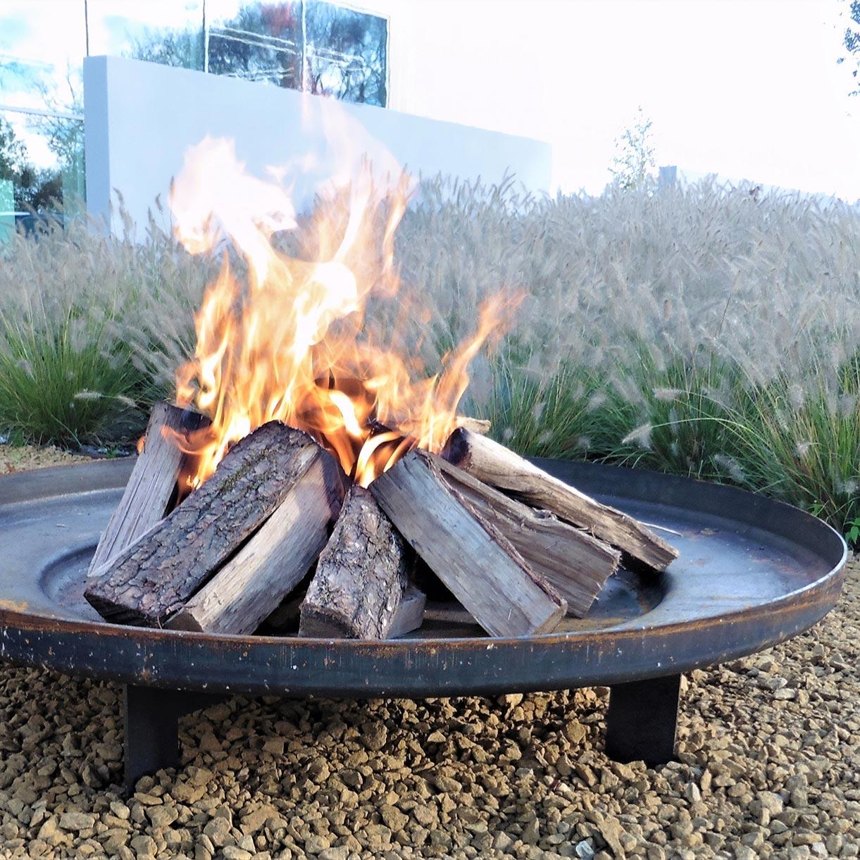 Shallow Fire Bowls in Corten Steel - Image 2