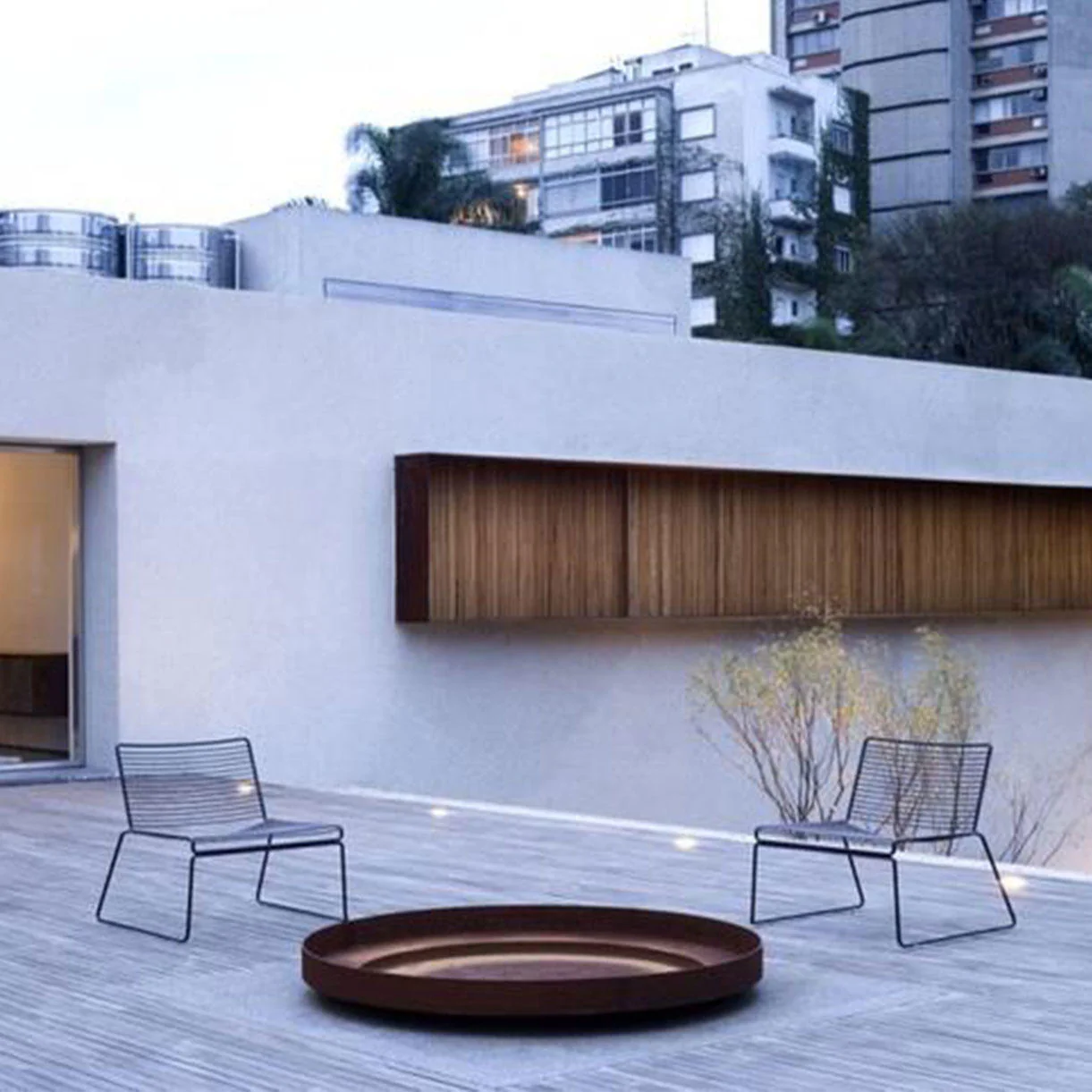 Shallow Fire Bowls in Corten Steel - Image 4