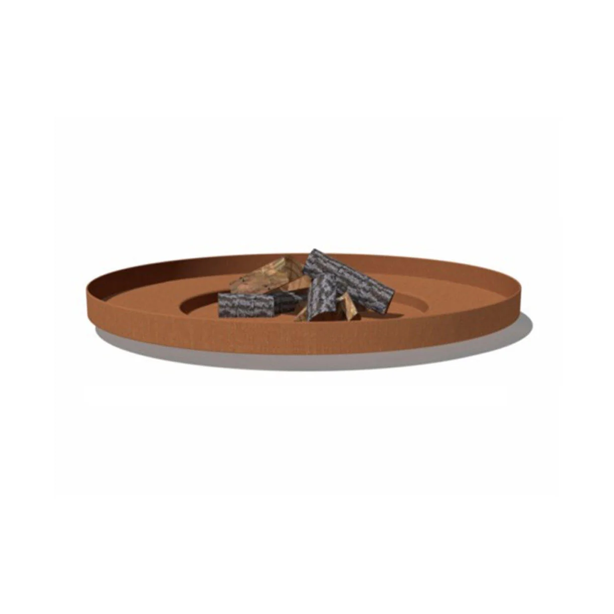 Shallow Fire Bowls in Corten Steel - Image 5