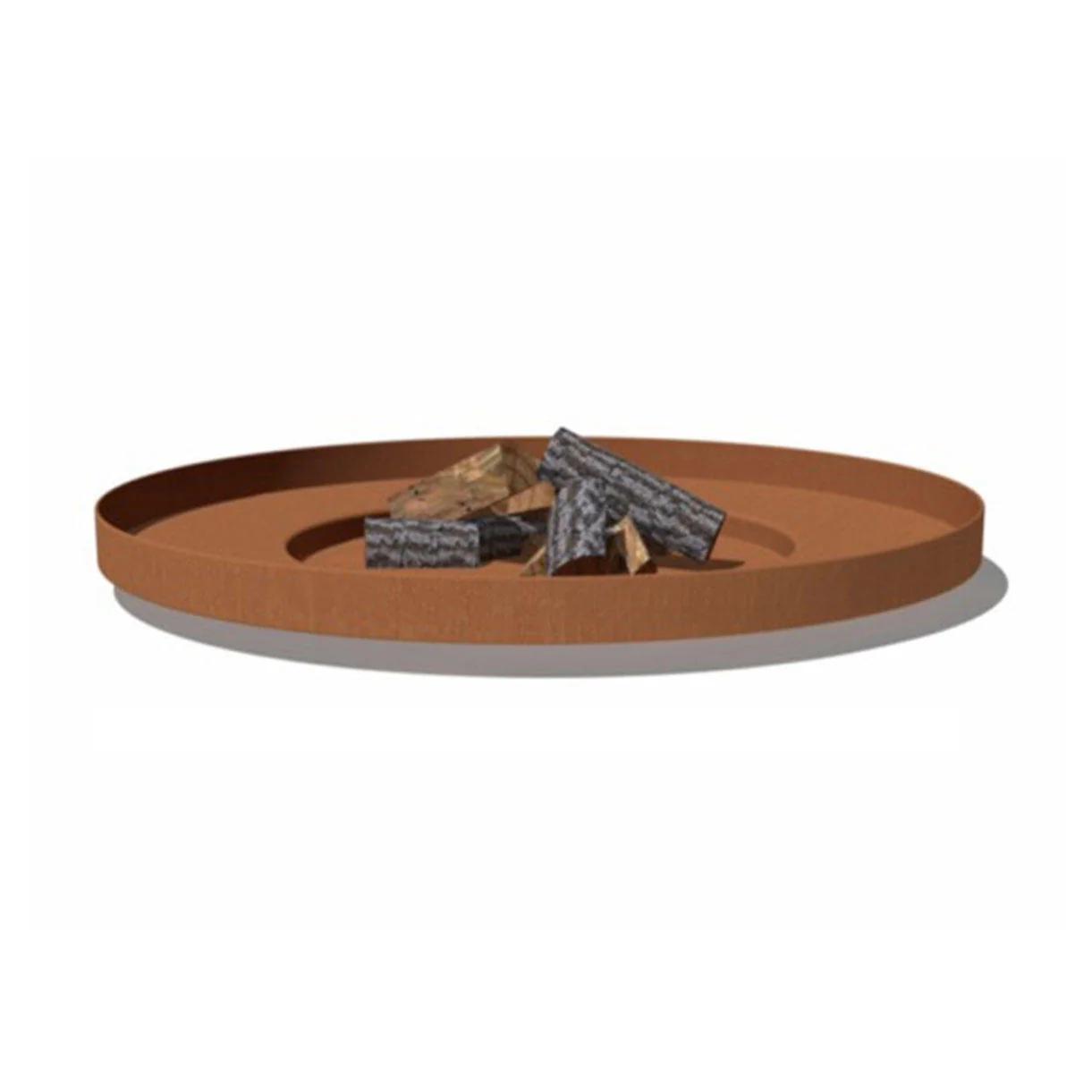 Shallow Fire Bowls in Corten Steel - Image 6