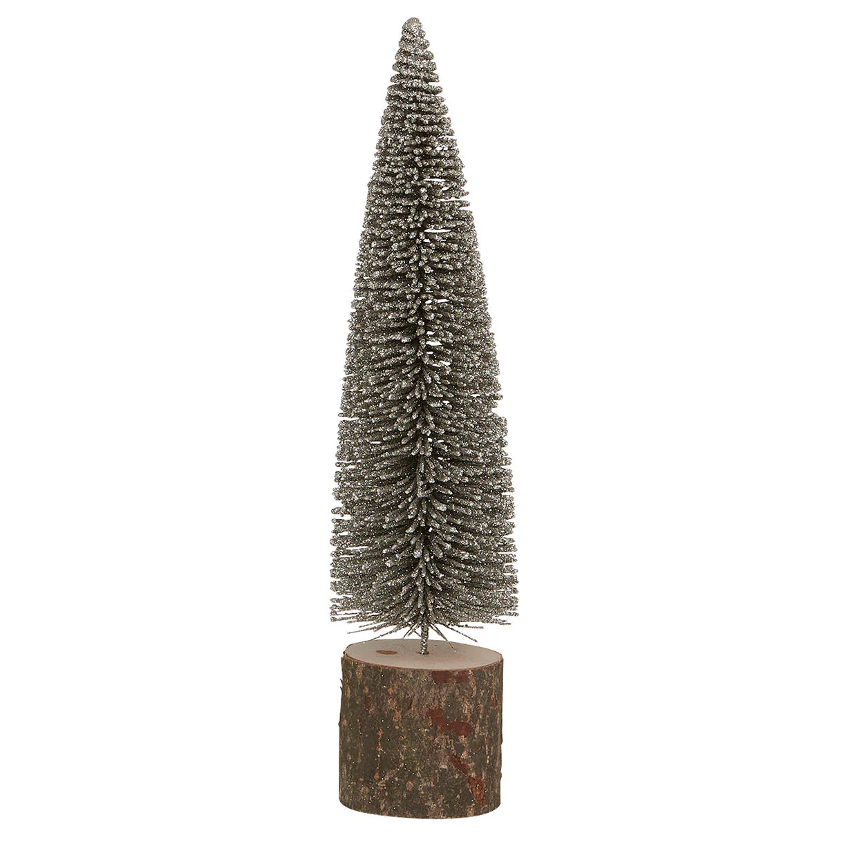Silver Dusted Bottle Brush Fir Tree - Image 2