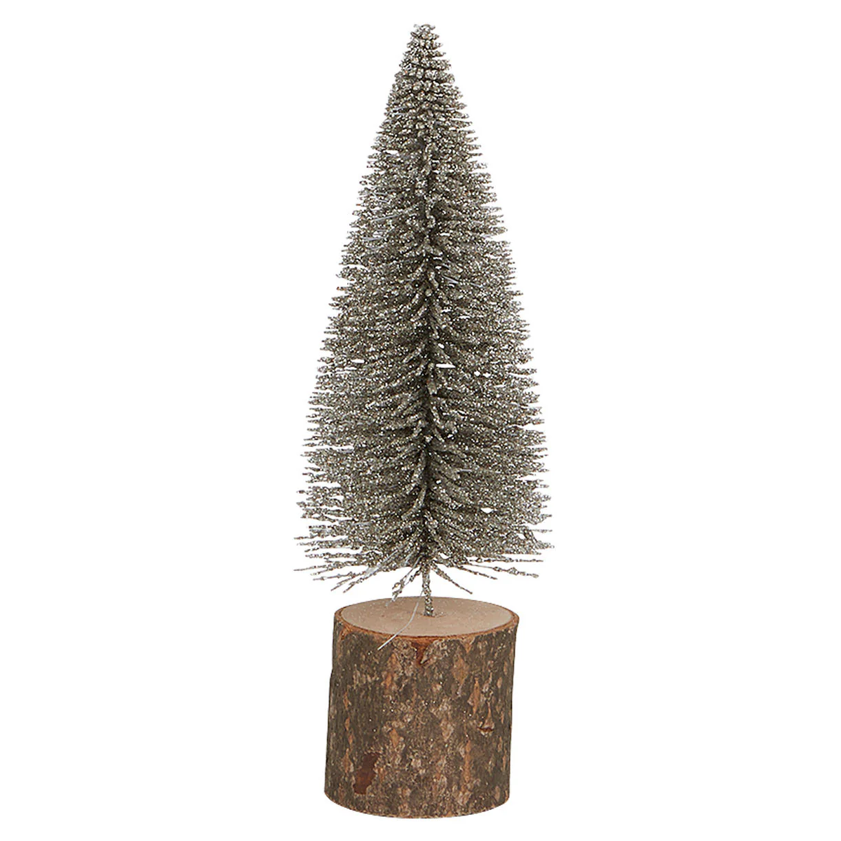 Silver Dusted Bottle Brush Fir Tree - Image 3
