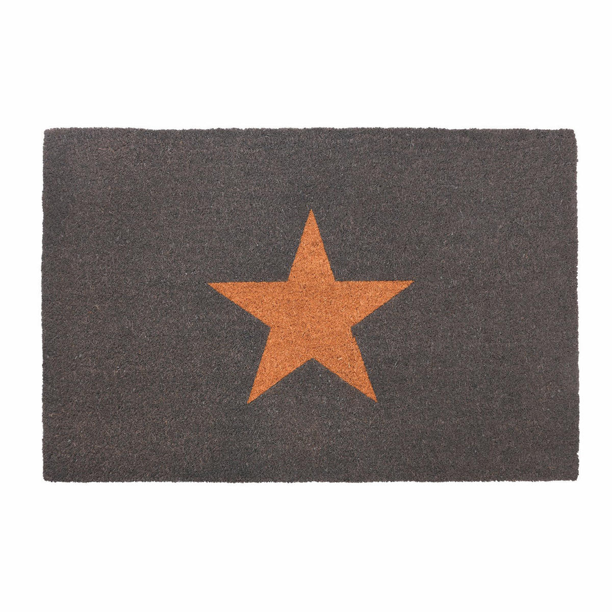 Charcoal Doormat with Single Natural Star - Image 2