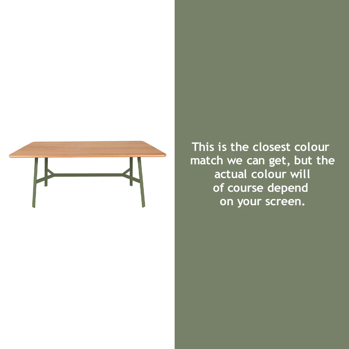 SO'O Indoor Oak 180 x 90cm Table - Image 8