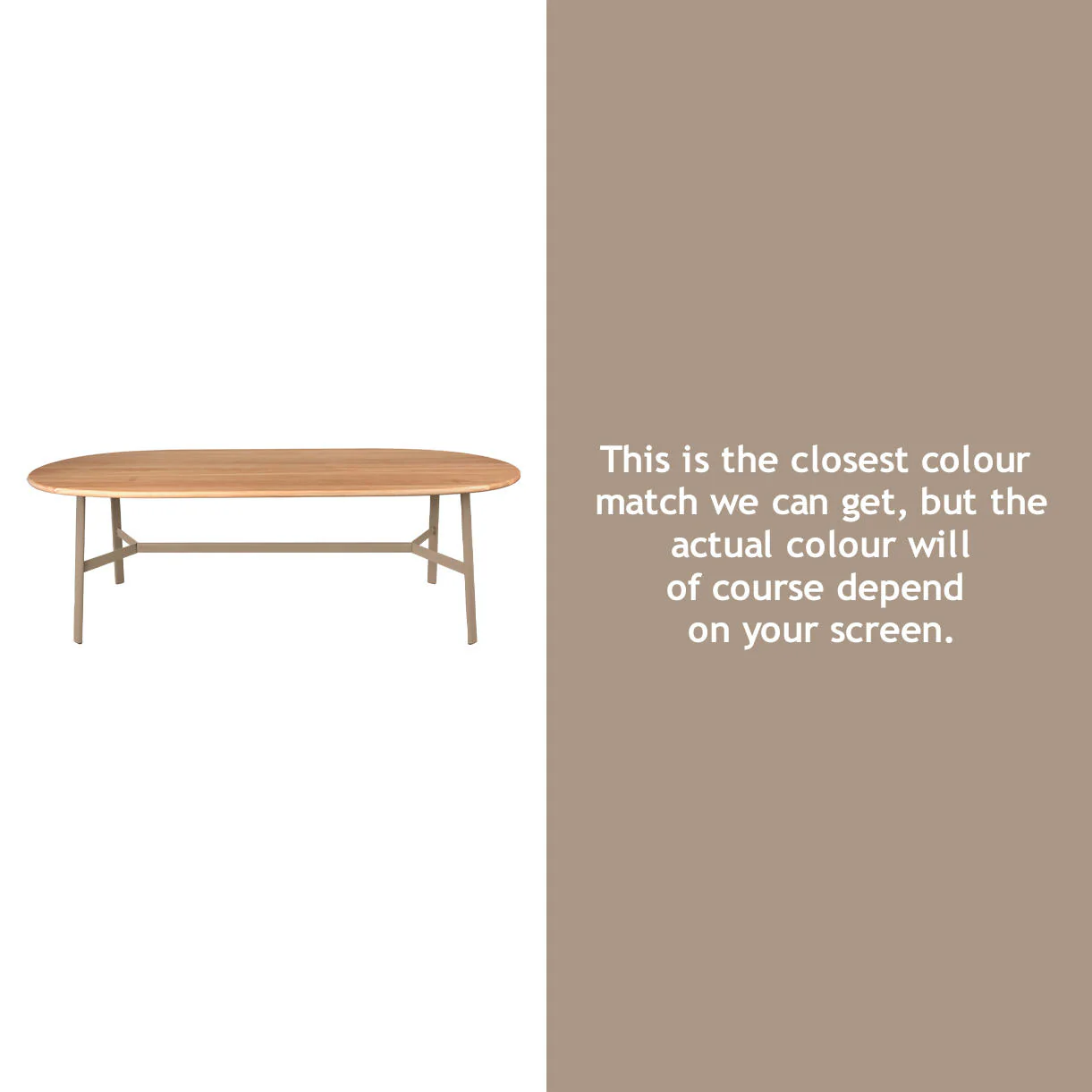 SO'O Oval Indoor Oak 220 x 95cm Table - Image 10