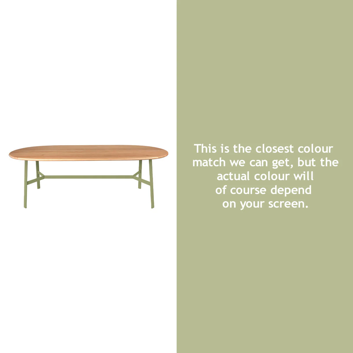 SO'O Oval Indoor Oak 220 x 95cm Table - Image 14