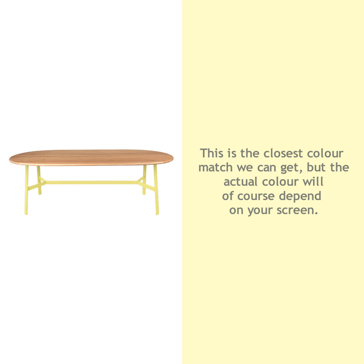SO'O Oval Indoor Oak 220 x 95cm Table - Image 15