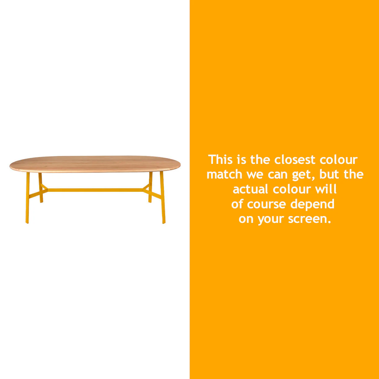 SO'O Oval Indoor Oak 220 x 95cm Table - Image 17