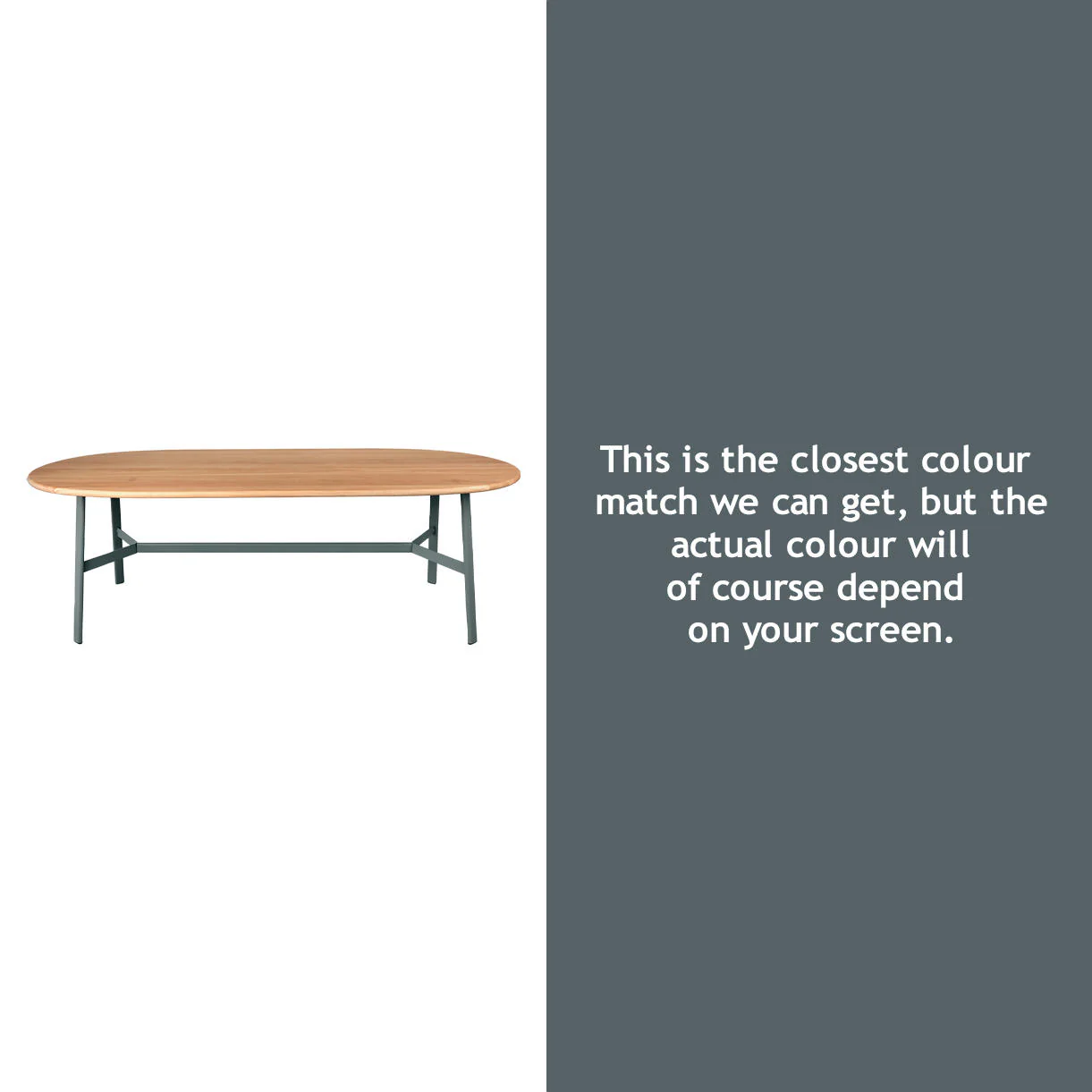 SO'O Oval Indoor Oak 220 x 95cm Table - Image 22
