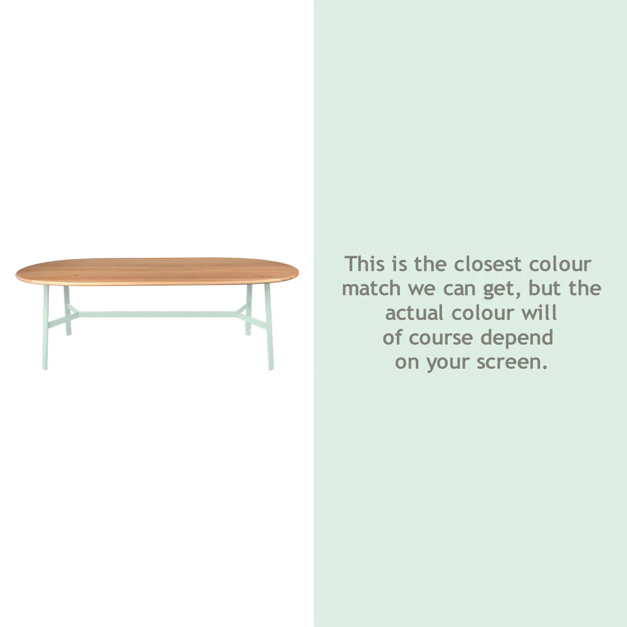 SO'O Oval Indoor Oak 220 x 95cm Table - Image 23