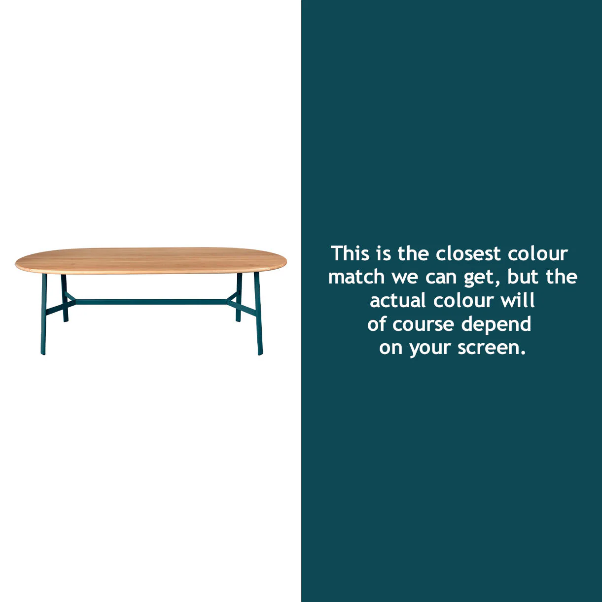 SO'O Oval Indoor Oak 220 x 95cm Table - Image 25