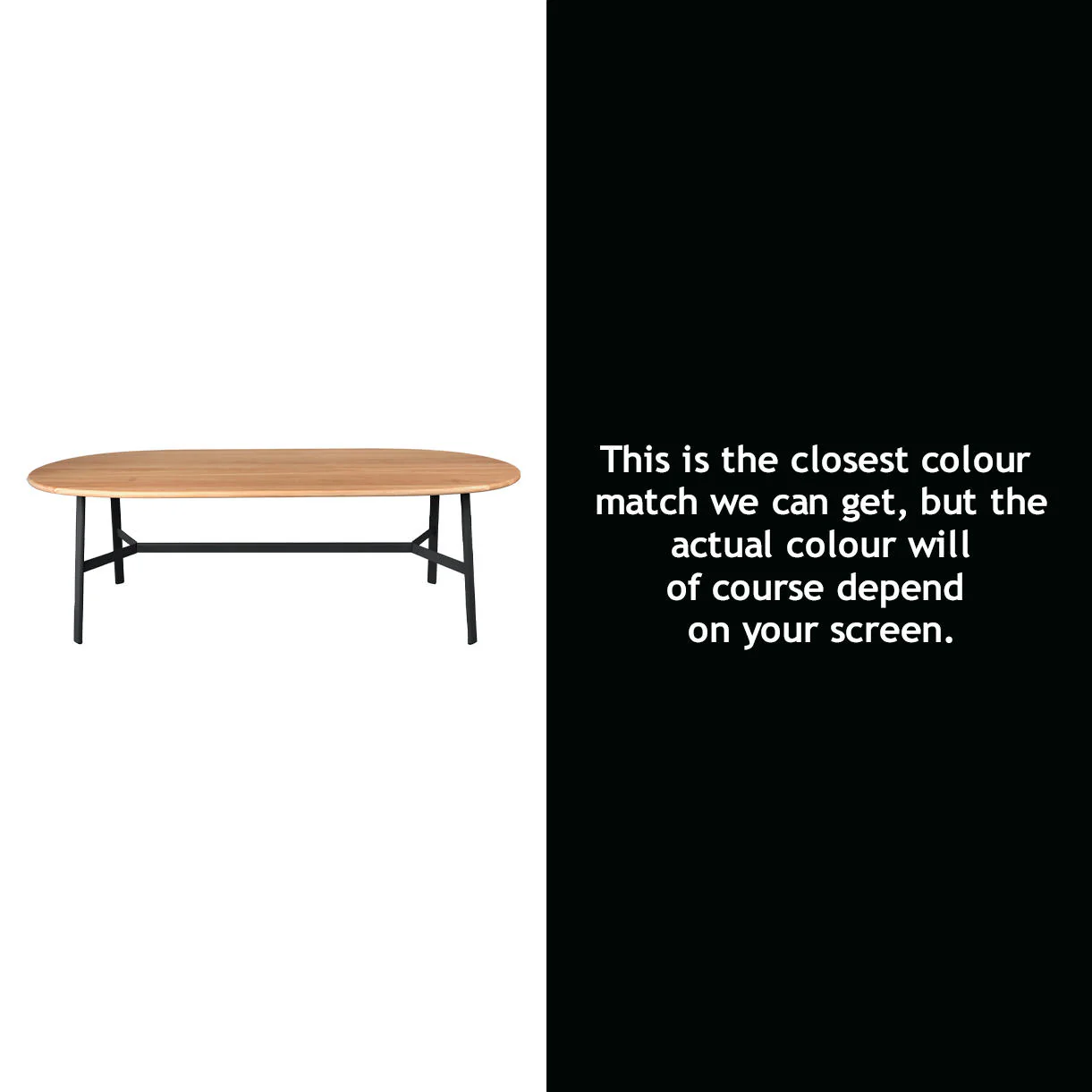 SO'O Oval Indoor Oak 220 x 95cm Table - Image 28