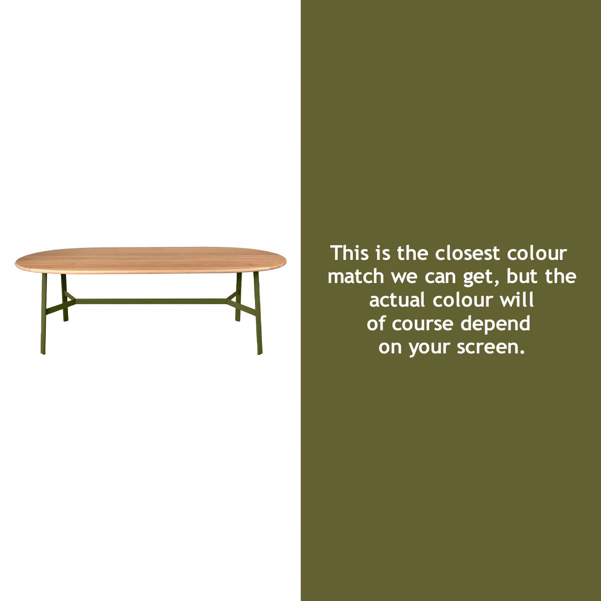 SO'O Oval Indoor Oak 220 x 95cm Table - Image 29